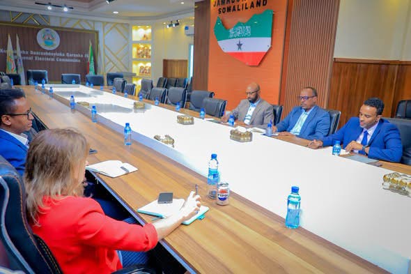 Somaliland NEC Meets UK Delegation to Advance Modern Voter Registration System.