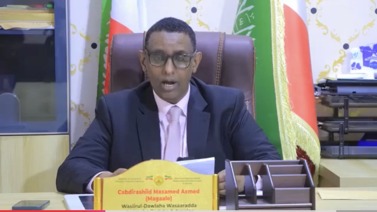 Wasiiru-dawlaha Arrimaha Gudaha JSL oo ka hadlay shaqaaqadii Xaysimo